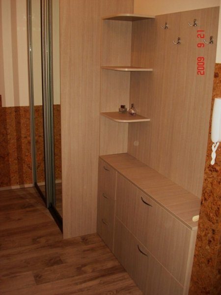 Batų dėžė ir rūbų kabykla